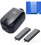 Uniclife Aquarium Air Pump Dual Outlets Adjustable Quiet Oxygen Aerator Pump with Accessories Kit...