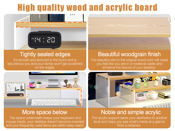 2 Tier Dual Monitor Stand 