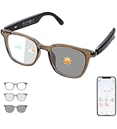 AI Smart Glasses for Men Women, Bluetooth Glasses with Real-time Translation - 169 Languages, Col...
