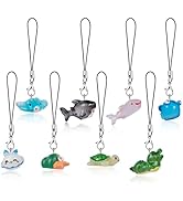 BEEFLYING 4-8 Pcs Phone Charms Aesthetic Y2K Cute Animal Charm Straps Cell Phone Pendants Accesso...