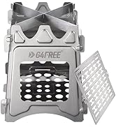 G4Free Camping Stove, Portable Wood Stove with Folding Stainless Steel, Pocket Backpacking Stove ...