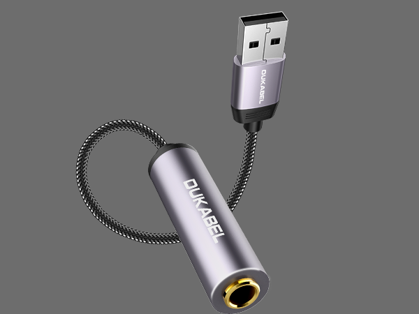 1/4 inch headphone adapter USB