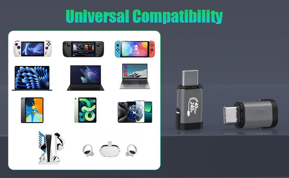 Universal type c adapter