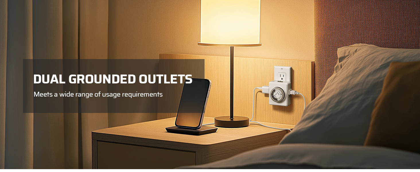 DUAL GROUNDED OUTLETS