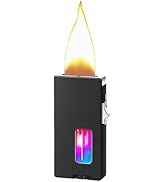 NINSI Extra Wide Flame Butane Lighters, Gravity Sensing Shake to Ignite, Adjustable Flame Size, U...
