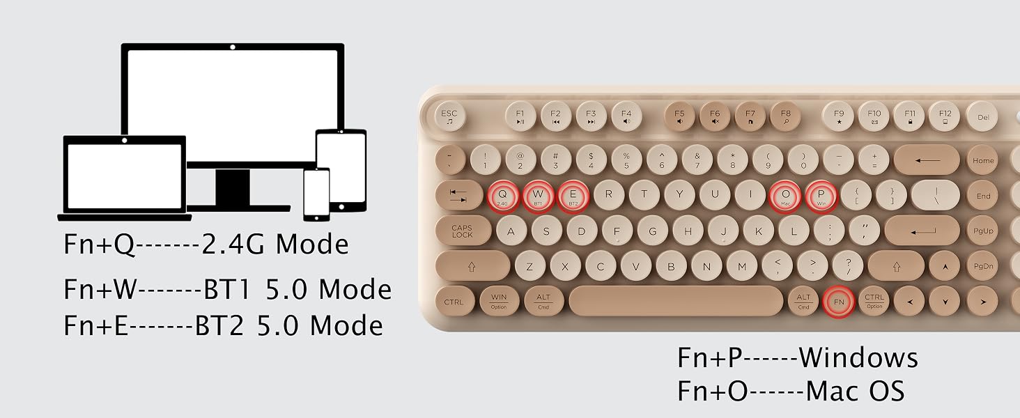 Wireless Bluetooth Keyboard