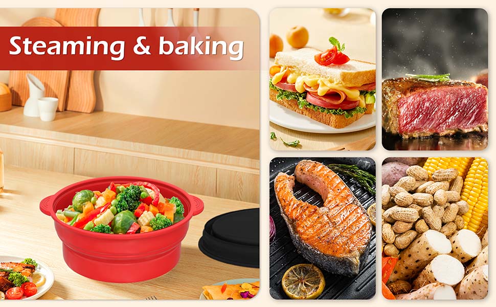steaming and baking