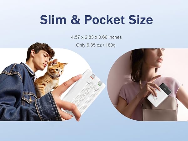Freedom to go. Slim, compact and portable, Compact Slim Power Bank, 22.5W Fast Charging