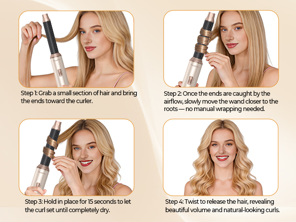 USE THE AUTO CURLING WAND