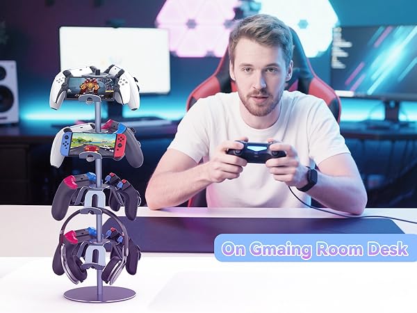 gaming headset and controller stand