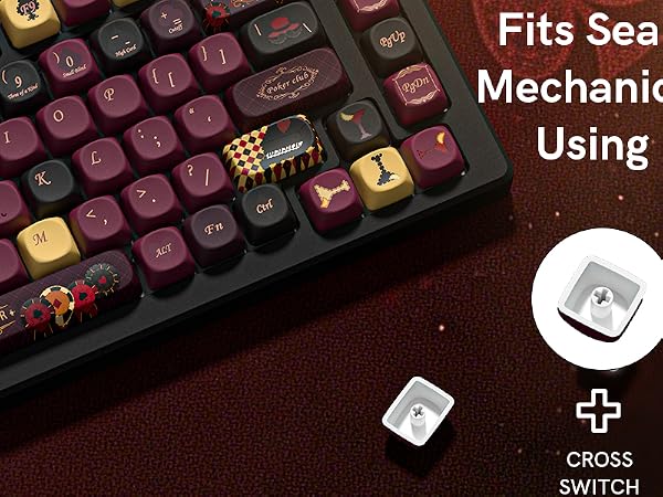 compatible with mechanical keyboards using MX switches
