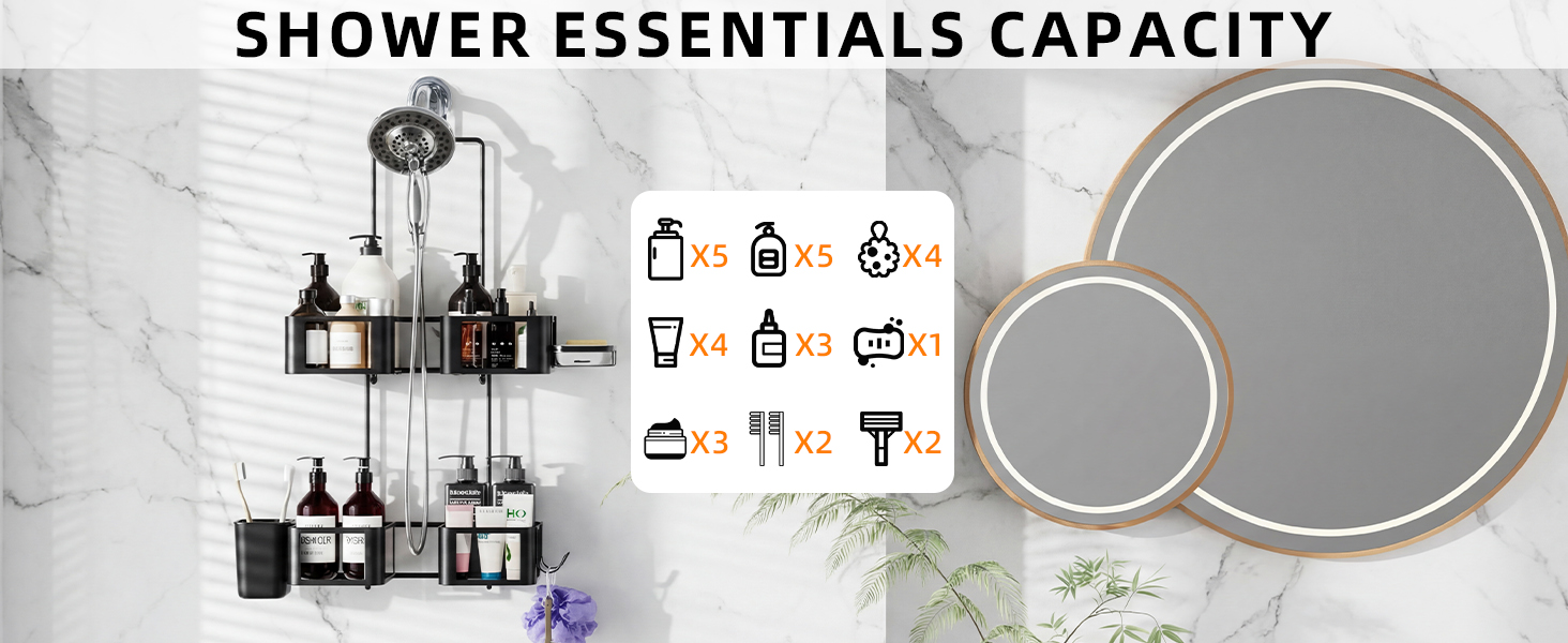 Hanging shower caddy