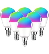 A15 Smart Light Bulbs, DOGAIN E12 Base Smart Bulb RGB Dimmable Color Changing Light Compatible wi...