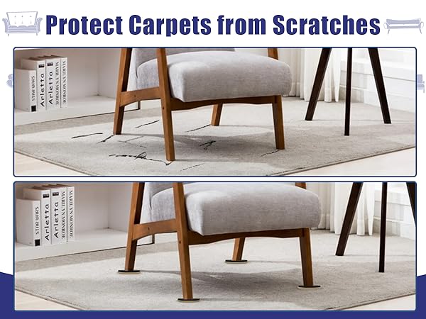 Protect carpets from scratches