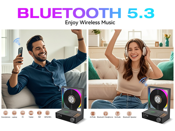 Bluetooth 5.3 CD Players