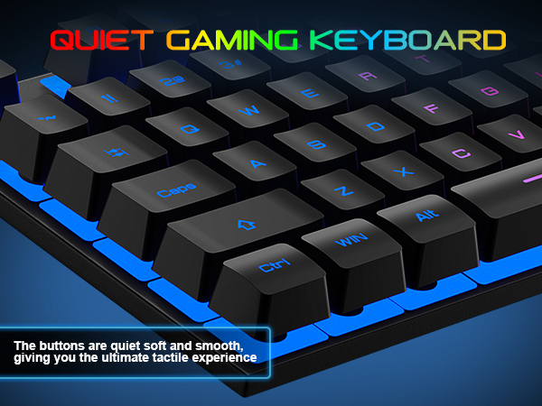 silent keyboard Pc gaming keyboards Led keyboard Backlit keyboard rgb colorful