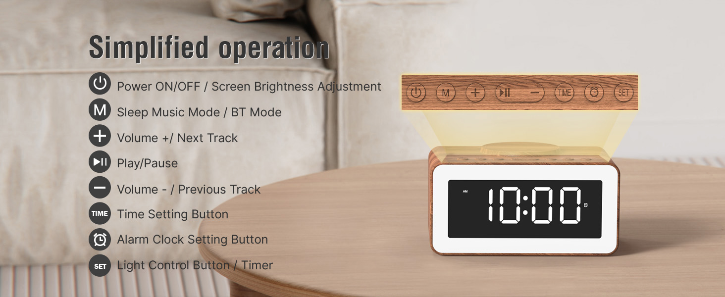 brown living room decor alarm clock for heavy sleepers white noise for sleeping