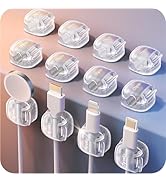 Cable Clips,12Pack Cord Holder Cord Organizer [1s Lock &amp; Strongest Adhesive] Spring Cord Clips Ph...