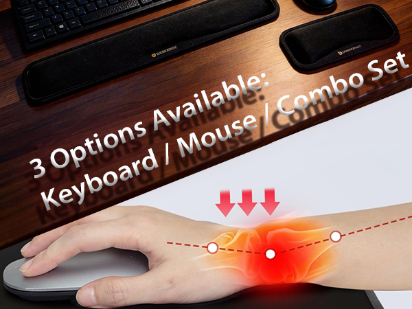 laptops, and desktop setups. Designed to help keep wrists natural position improved typing comfort