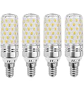 E12 LED Corn Bulbs 16W LED Candelabra Bulb (4 Pack) 3000K Warm White 80 LEDs 2835 SMD 1500LM 120W...