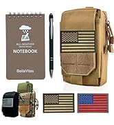 BellaVitas Tactical Pouch Small Notebook Cover EDC Utility Bag Tool Pouch Phone Pouch Holder with...