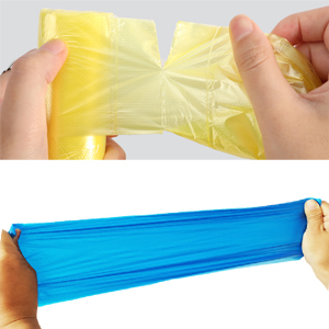 black garbage bags