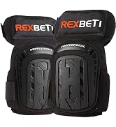 REXBETI Knee Pads for Work, Construction Knee Pads for Men, Heavy Duty Comfortable Anti-slip Foam...