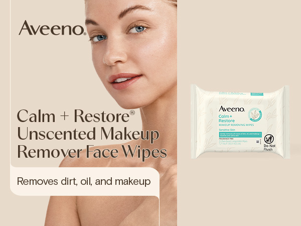 Aveeno Makeup Remover Wipes Unscented