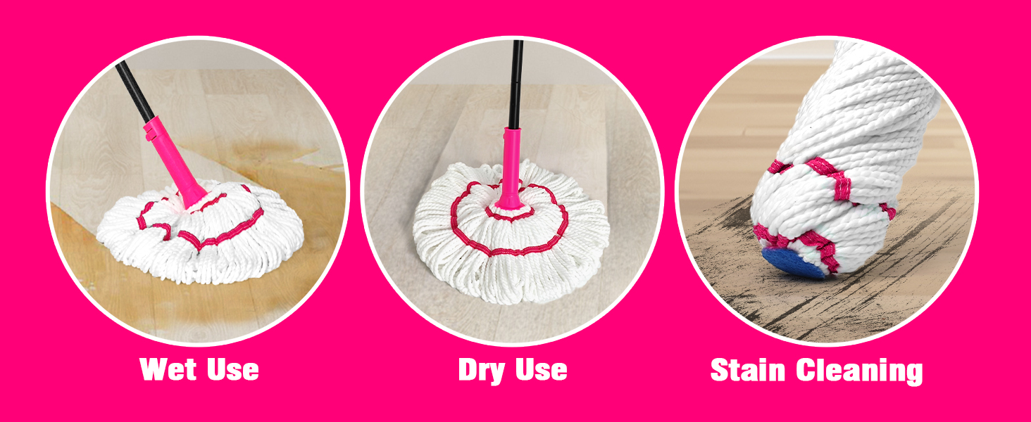 Wet Use, Dry Use, Stain Cleaning