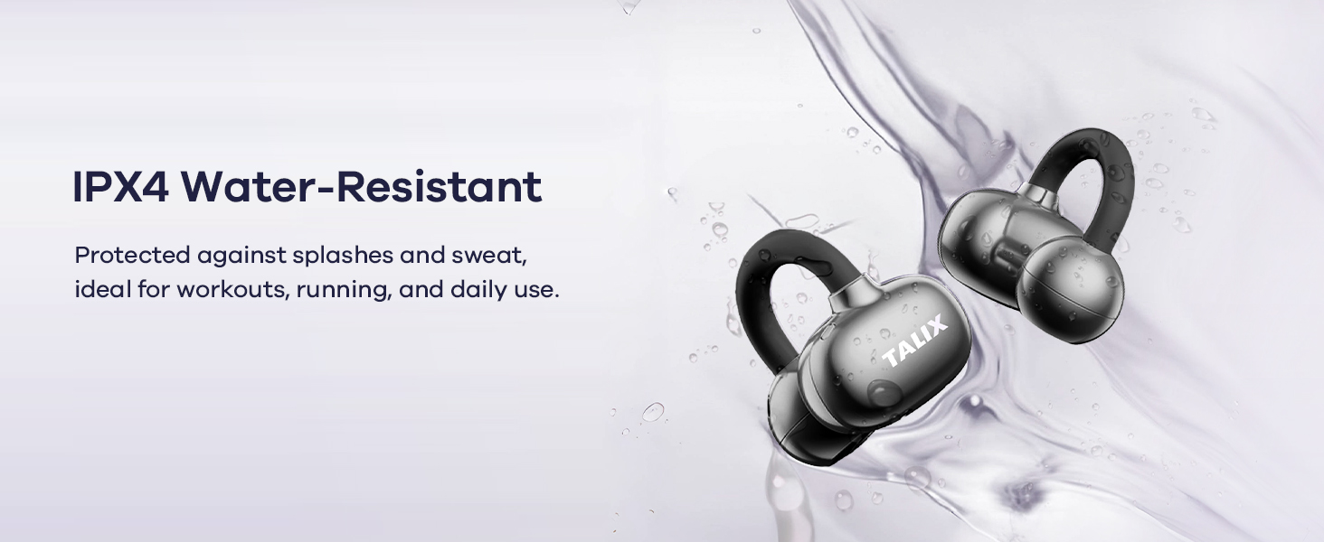 IPX4 Water-Resistant