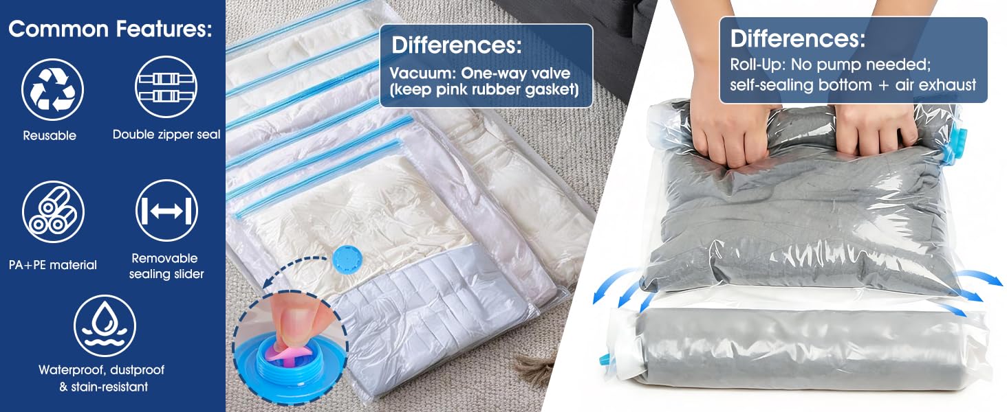 Vacuum Storage Bags Common Features