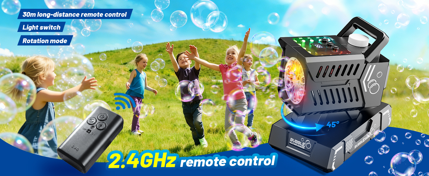 remote control bubble machine