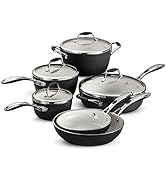 Tramontina Ceramica Deluxe 10-Piece Cookware Set with Lids, Ceramic Non Stick Pots and Pans Kitch...