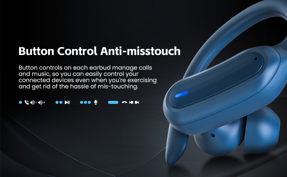 earbuds with button control