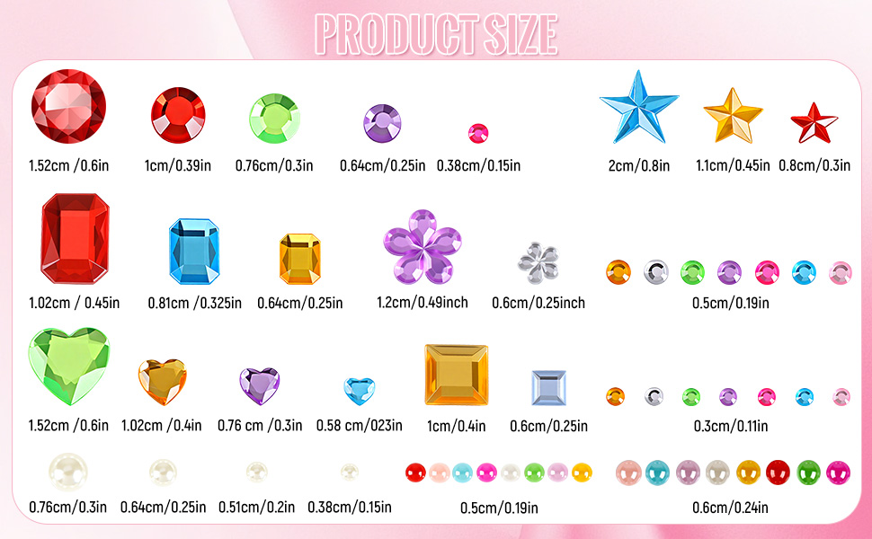4234PCS Gem Stickers