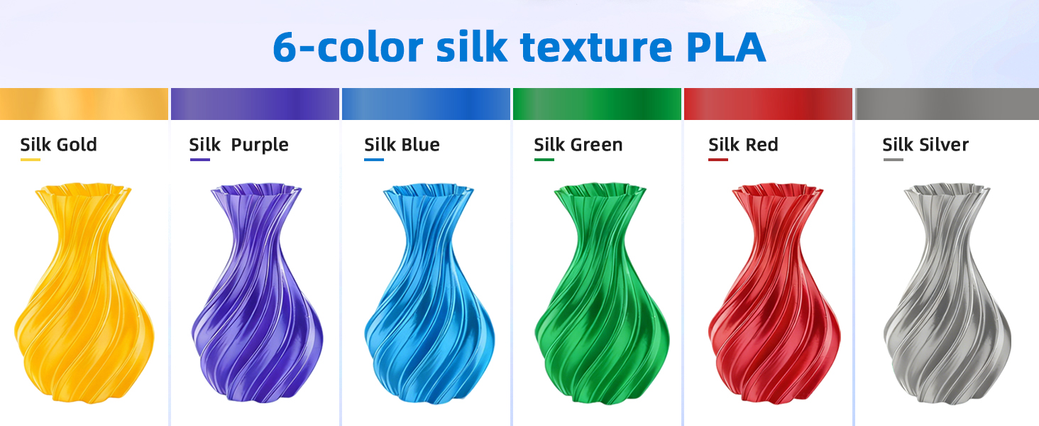 6-color silk texture PLA