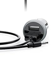 Soundodo Bluetooth Aux Adapter for Car, Aux Bluetooth Receiver with USB Car Charger, Support Musi...