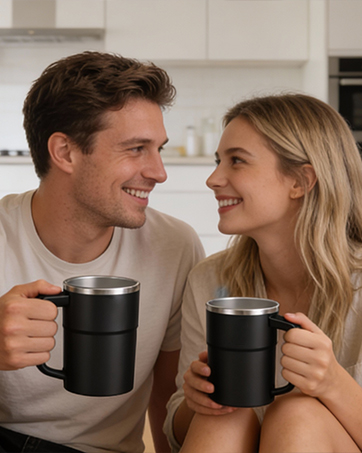 magnetic automatic stirring coffee mug