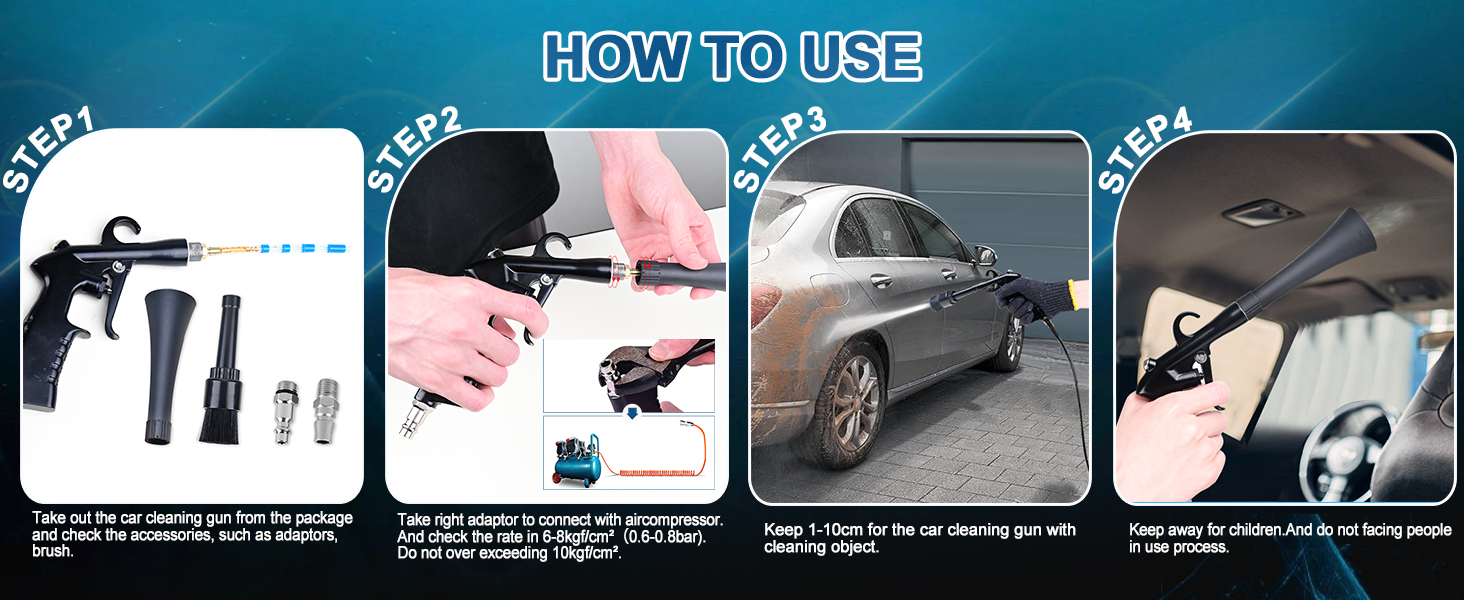 high pressure car cleaning gun