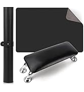 Nail Arm Rest for Acrylic Nails with Nail Table Mat, Microfiber Leather Nail Hand Rest Cushion fo...