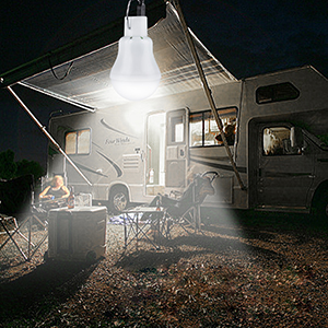 solar powered lamp led bulb lights solar led lighting for camp tent night fishing emergency light