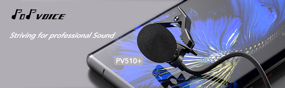 PoP voice lavalier microphone