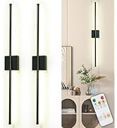 Depuley Wall Sconces Battery Operated: Set of 2 Wireless Wall Lights with Remote for Bedroom - Re...