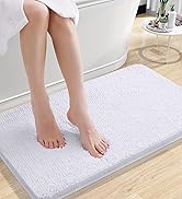 OLANLY Bathroom Rugs 24x16, Extra Soft Absorbent Chenille Bath Rugs, Rubber Backing Quick Dry, Ma...