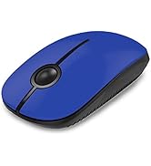 Unipows Wireless Mouse - 2.4G Slim Portable Computer Mouse with Nano Receiver, Less Noise Mobile ...