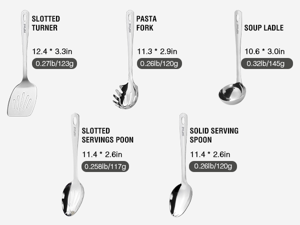 stainless steel cooking utensils set
