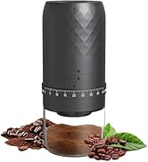 SIGBOT Coffee Grinders for Home Use,Portable Burr Coffee Bean Grinder Electric with Cleaning Brus...