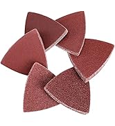 WORKPRO 150PCS Triangle Sanding Pads, 3-1/8 Inch Hook and Loop Fit for Oscillating Multi Tool, 40...