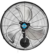 Tornado 20 Inch Pro Series High Velocity Oscillating Wall Mount Fan For Industrial, Commercial, R...