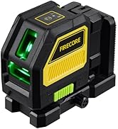 Firecore Professional Green Cross Line Laser, 130ft Self-Leveling Laser Level with Horizontal and...